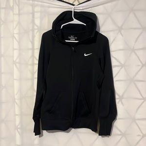 Nike black zip up hoodie size M